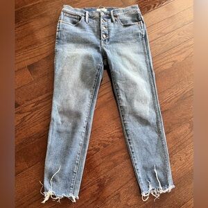 Madewell 10 inch high rise skinny jean